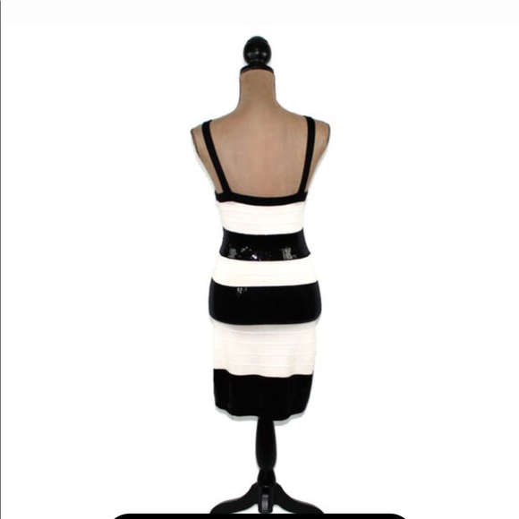 Sold Body-con criss-cross sequin bandage dress - Picture 11 of 13